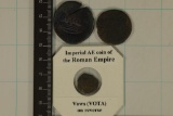 3 ROMAN ANCIENT COINS: BYZANTINE EMPIRE, JESUS