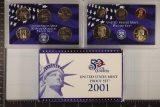 2001 US PROOF SET (WITH BOX)