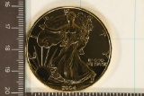 GOLD ECLECTROPLATED 2004 AMERICAN SILVER EAGLE