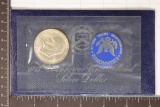 1973-S IKE SILVER DOLLAR IN BLUE ENVELOPE