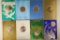 8 FRANKLIN MINT HOLIDAY CARDS WITH 1 1/2