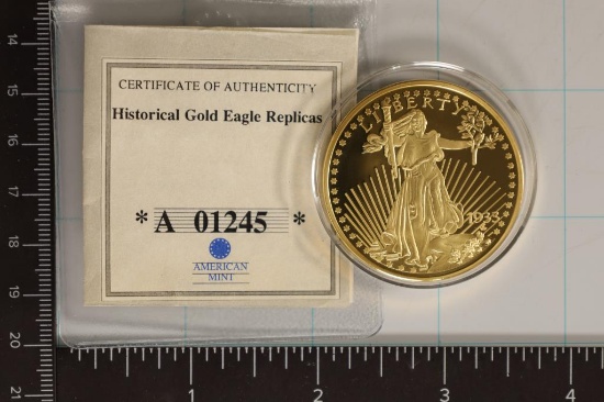 24KT GOLD LAYERED PF REPLICA OF A 1933 GOLD