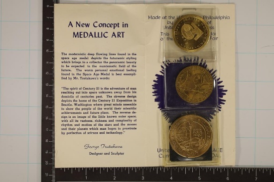 MEDALLIC ART "THE WORLD'S FIRST US SPACE AGE COIN"