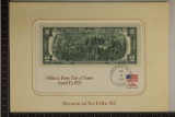 BICENTENNIAL 1ST DAY OF ISSUE 1976 US $2 FRN ON