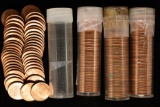 4 SOLID DATE ROLLS OF BRILLIANT UNC LINCOLN CENTS: