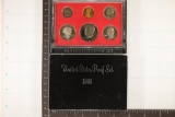 1981 TYPE 1 US PROOF SET (WITH BOX)