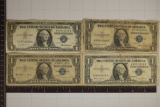 1935-E, 57, 57-A & 1957-B US $1 SILVER CERTS.