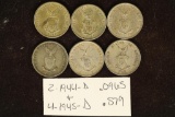 2-1944-D & 4-1945-D US/PHILIPPINES SILVER 20