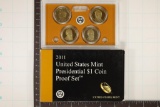 2011 PRESIDENTIAL 4 COIN DOLLAR PROOF SET WITH BOX