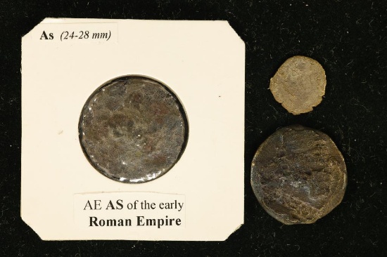 3 ROMAN ANCIENT COINS: 330-1453 A.D. BYZANTINE