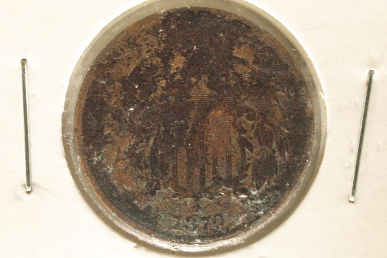 1870 US 2 CENT PIECE