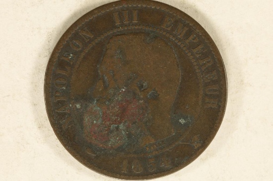 1854--A  FRANCE 10 CENTIMES