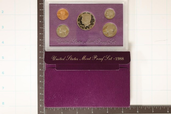 1988 US PROOF SET WITH BOX