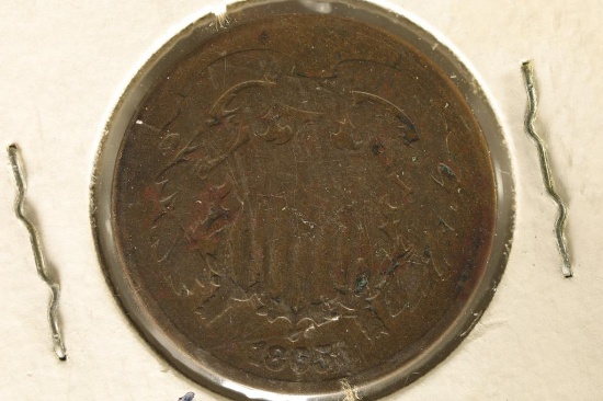 1865 US 2 CENT PIECE