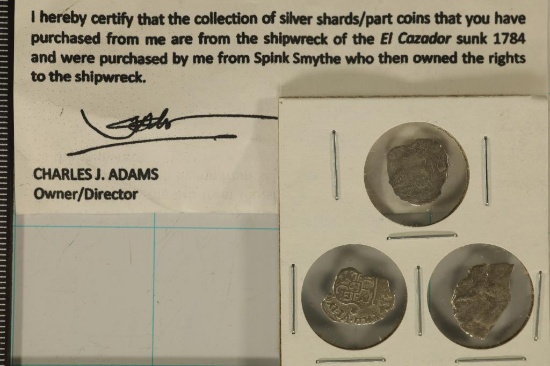 1.3 GRAMS SHIPWRECK SILVER COINS PIECES FROM