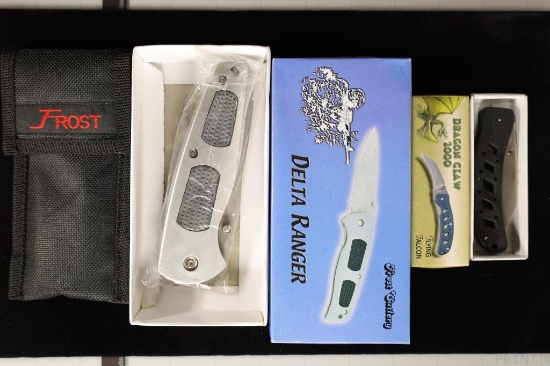 2-NEW POCKET KNIVES IN BOXES: DRAGON CLAW 2000