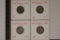 1933, 34, 37 & 1943 NEW ZEALAND SILVER 6 PENCE