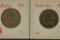 1913 & 1914 AUSTRALIA SILVER 1 SHILLING .3242