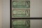 3-BANK OF CANADA CRISP UNC $1 BILLS: 1-1954 & 2-