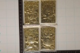 4-1999 METAL POKENMON TRADING CARDS EACH IS