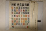 22 STAMP COLLECTORS PAGES FROM IRELAND, ITALY