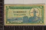 SERIES 681 US 5 CENT MILITARY PAYMENT CERTIFICATE