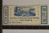 1856 STORE AT INDIANA IRON WORKS 10 CENT