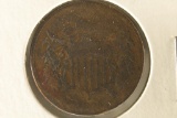 1870 US TWO CENT PIECE BENT
