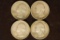 1950, 51, 54 & 1958-D WASHINGTON SILVER QUARTERS