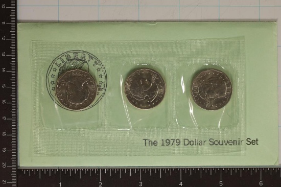 1979 SBA DOLLAR P/D/S SOUVENIR SET. ORIGINAL US
