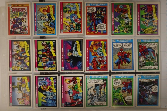 18-MARVEL COMICS COLLECTOR CARDS TEAM PICTURES,