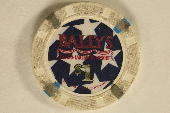 $1  BALLY'S CASINO CHIP. NEW ORLEANS, LA
