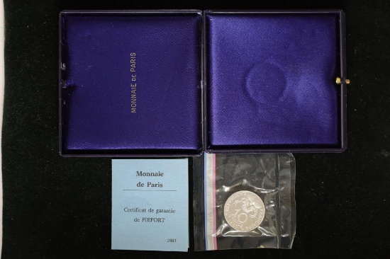 1987 FRANCE 10 FRANCS PROOF COIN IN ORGINAL MINT