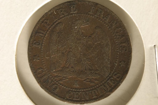 1861-K FRANCE 5 CENTIMES