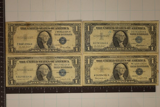 1957, 1957-A, 1957-B & 1935-E US $1 SILVER CERTS,