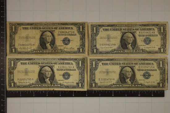 1935-E, 2-57-A & 1957-B US $1 SILVER CERTIFICATES
