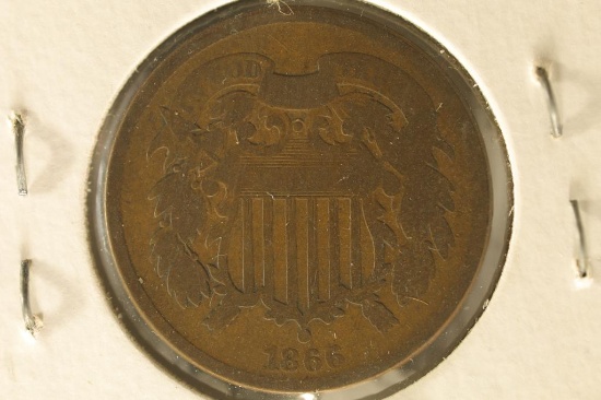 1866 US 2 CENT PIECE