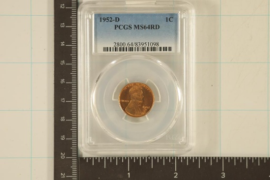 1952-D LINCOLN WHEAT CENTS PCGS MS64RD