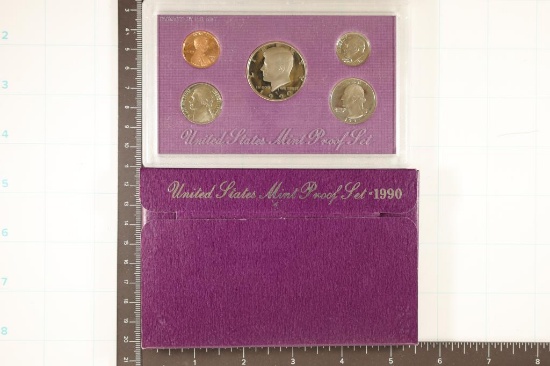 1990 US PROOF SET (WITH BOX)