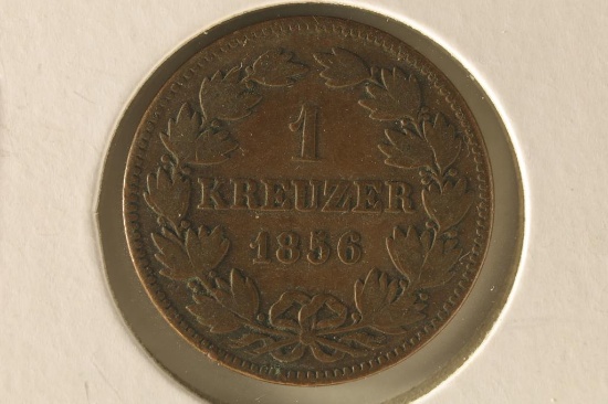 1856 GERMAN 1 KREUZER