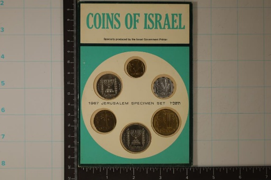 1967 ISRAEL 6 COIN UNC SPECIMEN SET SEALED