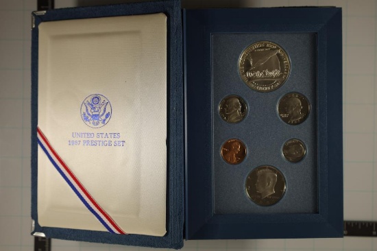 1987 US PRESTIGE PROOF SET IN BOX WITH PAPERWORK