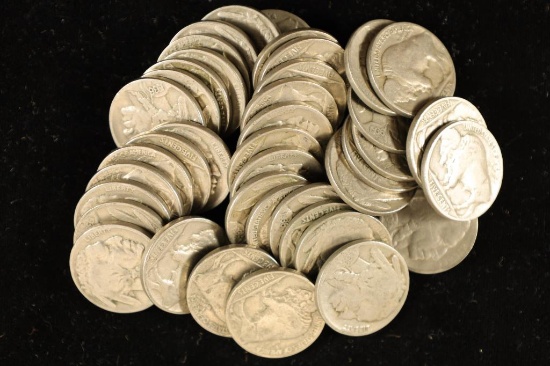 $2 SOLID DATE ROLL OF 1936-P BUFFALO NICKELS