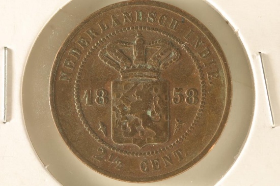 1858 NEDERLANDS-INDIE 2 1/2 CENTS