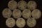 4-1943-P, 5-1944-P & 1-1944-S 35% SILVER JEFFERSON