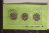 1980-P/D/S SBA DOLLAR SOUVENIR SET IN ENVELOPE