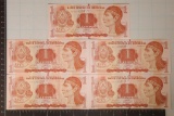 5-2014 HONDURAS 1 LEMPIRA CRISP UNC BILLS WITH