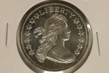 1 TROY OZ .999 FINE SILVER PF ROUND, HERALDIC