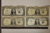 1935, 2-1957-A & 1957-B US $1 SILVER CERTS, BLUE