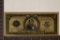 24KT GOLD FOIL REPLICA NOTE OF A 1923 US $5 SILVER